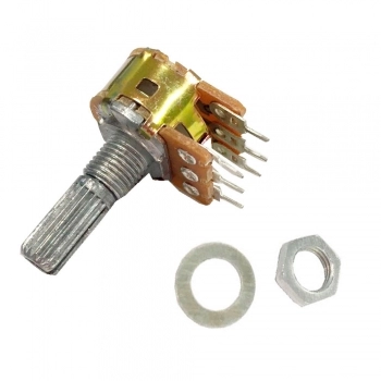 POTENCIÔMETRO ROTATIVO MINI SEM CHAVE DUPLO 10KB